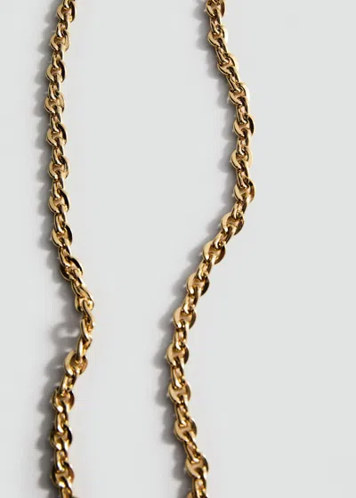 Mango Link Chain Necklace In Gold