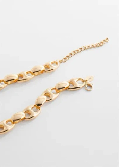 Mango Link Chain Necklace Gold