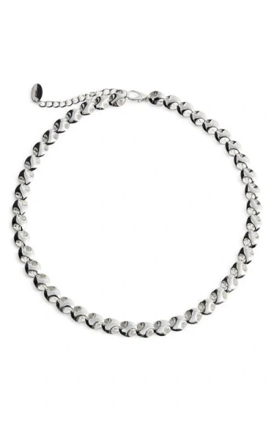 Mango Link Chain Necklace In Metallic