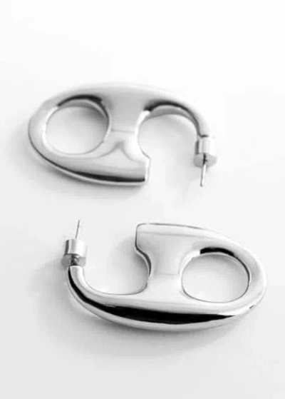 Mango Link Earrings Silver