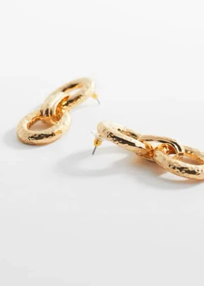 Mango Link Hoop Earrings Gold