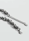 Mango Link Mixed Necklace Silver