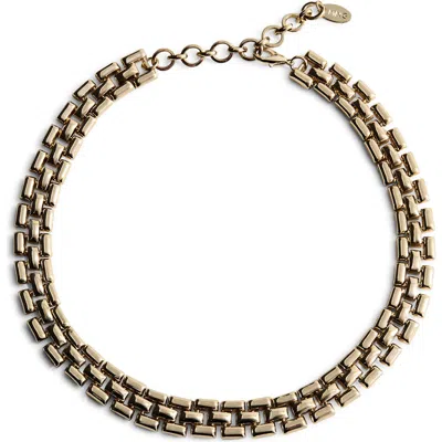 Mango Link Necklace In Gold