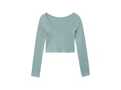 Mango Lipat T-shirt (teen) Girl's Clothing Green : Md (66"), Polyester/polyamide/elastane