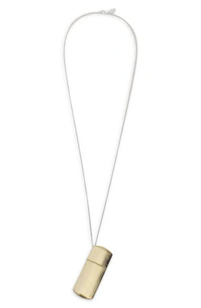 Mango Locket Pendant Necklace In Purple