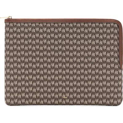 Mango Logo Laptop Case In Brown