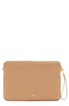 Mango Logo Wristlet Laptop Case In Beige