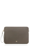 Mango Logo Wristlet Laptop Case In Dark Grey