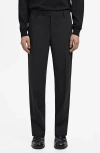 Mango London Regular Fit Dress Pants In Black