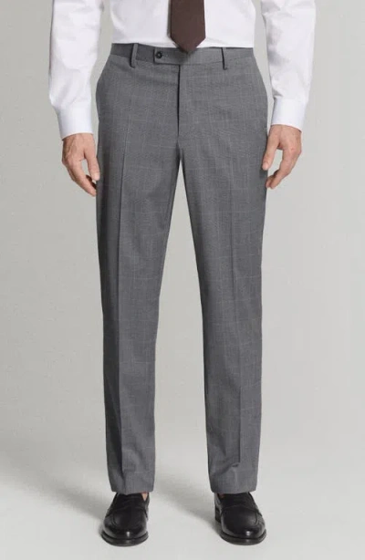 Mango London Regular Fit Dress Pants In Gray