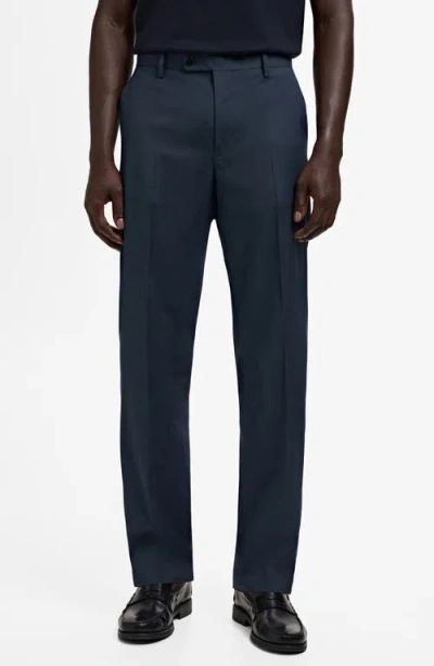 MANGO MANGO LONDON REGULAR FIT DRESS PANTS