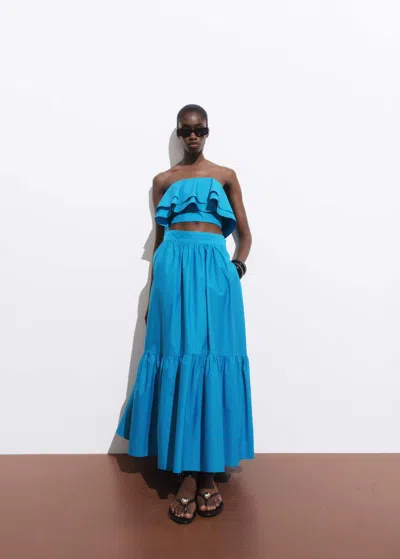 Mango Long Flared Skirt