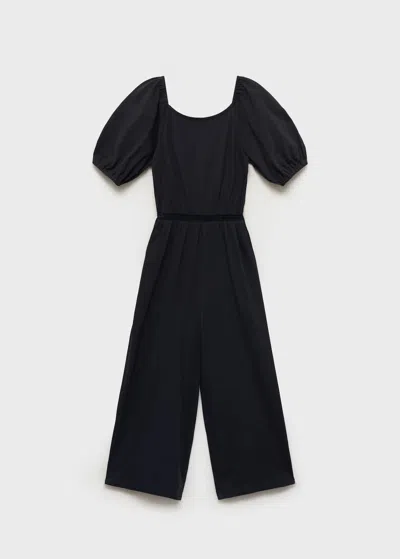 Mango Kids' Long Jumpsuit With Back Opening Charcoal
