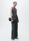 Mango Combinaison Longue Avec Naud Gris Anthracite - Femme - 4xl -  In Gray