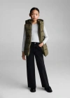 Mango Kids' Waistcoat Khaki