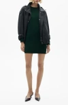 MANGO MANGO LONG SLEEVE MINI jumper DRESS