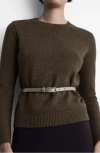 Mango Long Sleeve Sweater In Chocolate