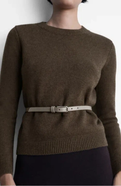 Mango Long Sleeve Sweater In Chocolate