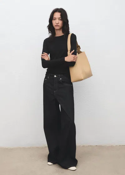 Mango Long Sleeve T-shirt Black