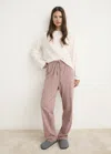 Mango Long-sleeved Pyjama T-shirt Vanilla In Pink