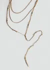 Mango Collier Long Combiné Or - Femme - Taille Unique -