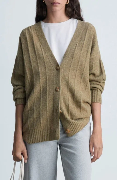 MANGO MANGO LONGLINE RIB CARDIGAN
