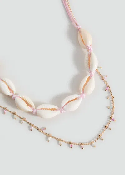 Mango Kids' 2 Pack Of Necklaces Sand
