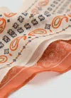 Mango Set Of 2 Printed Handkerchiefs Ecru