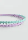 Mango Kids' Headband 2 Pack Aqua Green