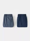 Mango Lot 2 Slips Combinés In Blue