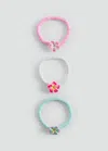 Mango Pack Of 3 Bracelets Pink