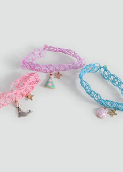 Mango Lot 3 Bracelets Rose Pâle - Enfants - Taille Unique -  Kids In Multi