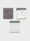 Mango 3-pack Combined Briefs Medium Heather Grey