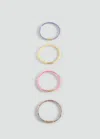 Mango Pack Of 4 Bracelets Gold
