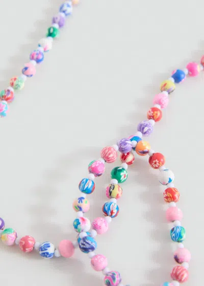 Mango Kids' Bracelet Necklace Pack Pink