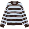 Mango Round Neck Sweater In Multi