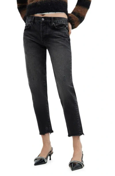 Mango Low-rise Mom Jeans Black Denim