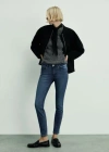 Mango Low-rise Push-up Skinny Jeans Dark Blue In Dark Blue
