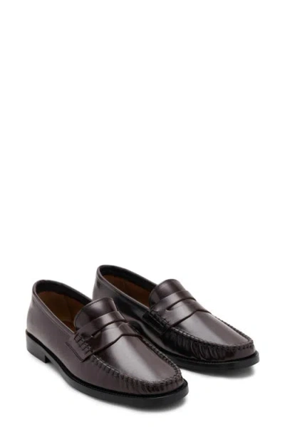 Mango Luisa Penny Loafer In Brown