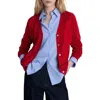 Mango Luka V-neck Cardigan In Red
