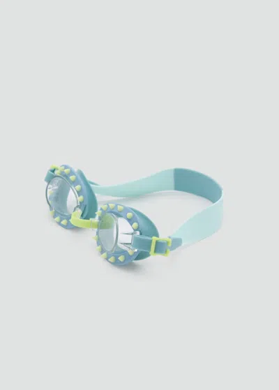 Mango Kids' Swimming Goggles Aqua Green
