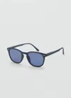 Mango Square Sunglasses Dark Navy