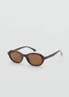 Mango Tortoiseshell Frame Sunglasses Chocolate