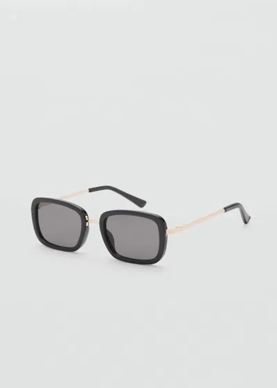 Mango Combined Frame Sunglasses Black