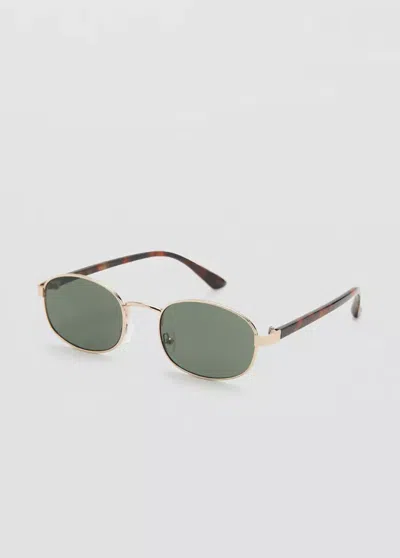 Mango Lunettes De Soleil Monture Métallique In Orange