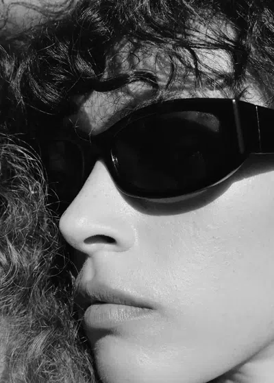 Mango Resin Frame Sunglasses In Black