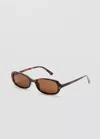 Mango Lunettes De Soleil Monture Plastique In Brown
