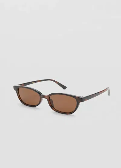 Mango Lunettes De Soleil Monture Plastique In Brown