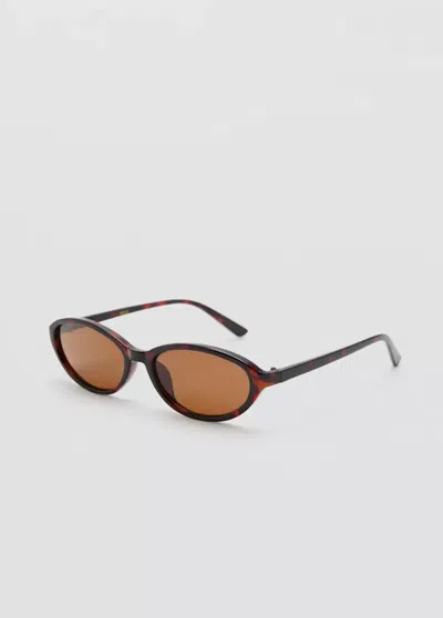 Mango Lunettes De Soleil Monture Plastique In Brown