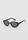 Mango Resin Frame Sunglasses Black